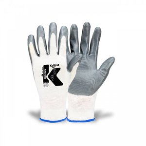 Luva com Banho Nitrílica Nbr Cinza Ca 15271 Kalipso (12pares)