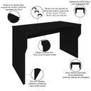Ver imagem 4 de Mesa para Pc Gamer com Regulagem de Altura Sirion A02 Preto - Lyam Decor