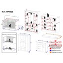 Ver imagem 4 de Quarto de Bebê Completo Berço Americano 3 em 1 Colchão Pirulito Multimóveis Mp4629 Branco/