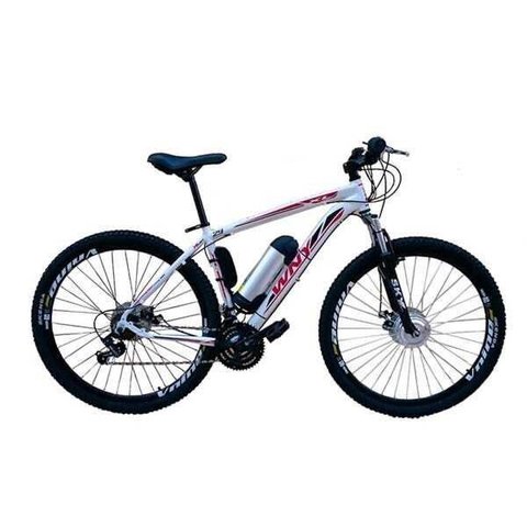 Bicicleta Elétrica Tecultra 10a/h Aro29 Motor Dianteiro 350w:branco/21