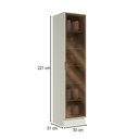 Ver imagem 4 de Cristaleira Fineze 1 Porta com Vidro Reflecta 100% MDF Areia Hp - Henn