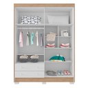 Ver imagem 3 de Guarda-Roupa Infantil 153cm 4 Portas 2 Gavetas Fofinho I03 Flex Branco/Cartagena - Mpozenato