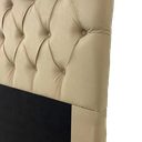Ver imagem 3 de Cabeceira Queen Modelo Fixa no Box 160x117cm na Cor Bege com Botões na Mesma Cor - Tecido em Veludo