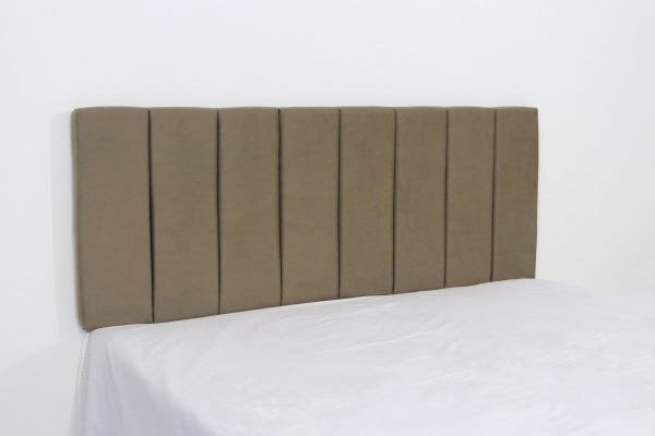 Cabeceira Livert Queen em Veludo 160x60cm Na Cor Cappuccino - 2