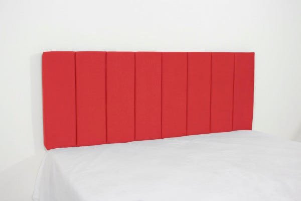 Cabeceira Estofada Livert Alta Qualidade 160x60cm Vermelho - 1