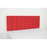 Cabeceira Estofada Livert Alta Qualidade 160x60cm Vermelho - 1