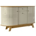 Ver imagem 1 de Buffet Aparador 3 Portas 136 Cm Monza Cumaru Opala Madetec