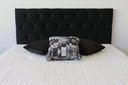 Ver imagem 1 de Cabeceira King para Cama de Casal em Veludo Preto 1,95m X 50cm com Botões na Mesma Cor que o Produto