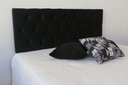 Ver imagem 2 de Cabeceira King para Cama de Casal em Veludo Preto 1,95m X 50cm com Botões na Mesma Cor que o Produto