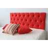 Cabeceira Estofada King Capitonê Com Painel de 1,95m x 60cm Vermelho Com Botões na Mesma Cor - 3