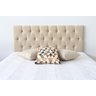 Cabeceira King com Materiais de Primeira Linha 1,95m X 60cm Off White com Botões na Cor do Tecido - 1