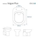 Ver imagem 4 de Assento Sanitário Tampa de Vaso Vogue Plus Transparente Decorado - Borboleta Vermelha
