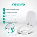 Ver imagem 2 de Assento Sanitário Tampa de Vaso Vogue Plus Transparente Decorado - Borboleta Vermelha