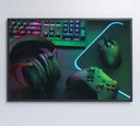 Ver imagem 6 de Quadro Estação Trabalho Gamer Decor&quadros Div008 120x80 Cm Vidro Impresso