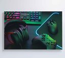 Ver mais imagens de Quadro Estação Trabalho Gamer Decor&quadros Div008 120x80 Cm Vidro Impresso