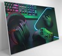 Ver imagem 4 de Quadro Estação Trabalho Gamer Decor&quadros Div008 120x80 Cm Vidro Impresso