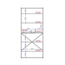 Ver imagem 5 de Estante Alta com Bandeja Madeirada e Tubos Pretos Carraro