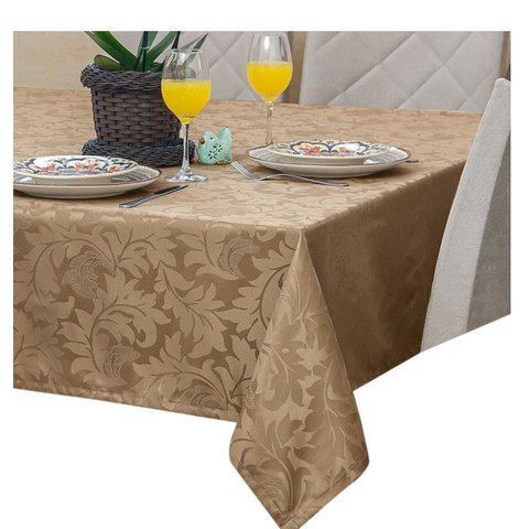 toalha de mesa retangular tecido jacquard avela 1,40x2,00