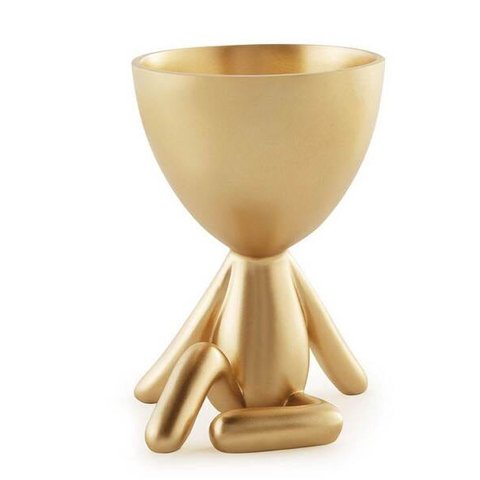 Vaso Dourado em Poliresina 13095 Mart