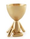 Ver imagem 1 de Vaso Dourado em Poliresina 13095 Mart