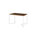 Ver imagem 3 de Mesa Industrial Base Ferro Branco em V Tampo 137x90 Amêndoa 4 Cadeiras Eames Assento Preto Ferro B