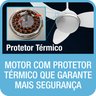 VENTILADOR DE TETO ALISEU SMART COM BLUETOOTH, CONTROLE REMOTO E PAREDE 127v - BRANCO - 13