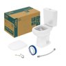 Kit de Bacia com Caixa Acoplada City Branco 3/6l Celite - 4