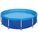Ver imagem 1 de Combo Piscina Montável Aço 4500 Litros 12 Lados Forro e Capa Mor