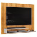 Ver imagem 2 de Painel Ripado para TV 55 pol 134cm Lipe D05 Cedro Bali - Lyam Decor
