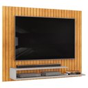 Ver imagem 1 de Painel Ripado para Tv 55 Pol 134cm Lipe D05 Cedro Bali - Lyam Decor