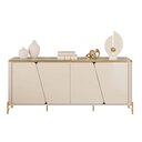 Ver imagem 3 de Buffet de Sala Jantar Liara c/4 Portas 79cm White DJ Móveis