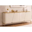 Ver imagem 1 de Buffet de Sala Jantar Liara c/4 Portas 79cm White DJ Móveis