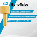 Ver imagem 3 de Adaptador Reto para Gás Rosca Interna 181422 Blukit 1/2 X Espigão 3/8