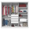 Ver imagem 5 de Guarda-Roupa com Espelho 3 Portas Royale Branco Acetinado - Gelius Móveis