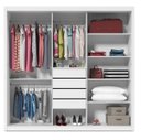 Ver imagem 5 de Guarda-Roupa com Espelho 3 Portas Royale Branco Acetinado - Gelius Móveis