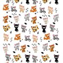 Ver imagem 1 de Papel De Parede Para Criança Com Desenhos De Gatinhos Para Quarto Sala