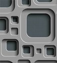 Ver imagem 1 de Papel De Parede Para Quarto Sala Com Efeito 3D Preto Cinza