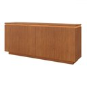 Ver imagem 2 de Balcão Buffet Lux 4 Portas 1 Prateleira com Led 100% Mdf Naturalle - Mavaular