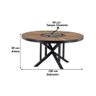 Mesa Atenas Com Prato Giratório em Aluminio Trama Original - 3