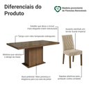 Ver imagem 4 de Conjunto Sala de Jantar Tampo de Vidro 6 Cadeiras Rustic/Imperial Dinan Madesa