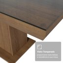 Ver imagem 7 de Conjunto Sala de Jantar Tampo de Vidro 6 Cadeiras Rustic/Imperial Dinan Madesa