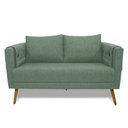 Ver imagem 5 de Poltrona Namoradeira Paris D07 2 Lugares Linho Mescla Verde - D’Rossi