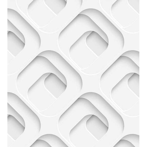 Papel De Parede Para Sala Com Efeito 3D Branco Cinza