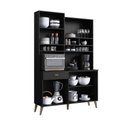 Ver imagem 4 de Armário de Cozinha Compacta 5 Portas Maya Casamia - Preto Onix
