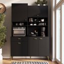Ver imagem 1 de Armário de Cozinha Compacta 5 Portas Maya Casamia - Preto Onix
