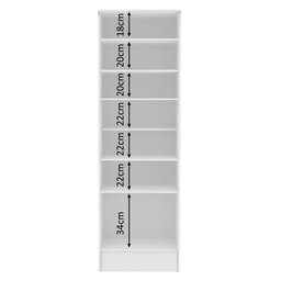 Armário Multiuso 60 Cm 1 Porta Branco Madesa - 4
