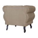 Ver imagem 5 de Poltrona Decorativa Sala Recepção Maya Suede Cappuccino Lm Decor