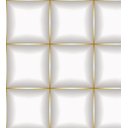 Ver imagem 1 de Papel De Parede Para Sala Quarto Com Efeito 3D Branco Cinza Com Detalhes Amarelo