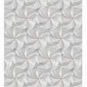 Ver imagem 2 de Papel De Parede Para Sala Quarto Com Efeito 3D Cinza Com Detalhes Bege