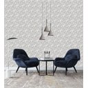 Ver imagem 1 de Papel De Parede Para Sala Quarto Com Efeito 3D Cinza Com Detalhes Bege